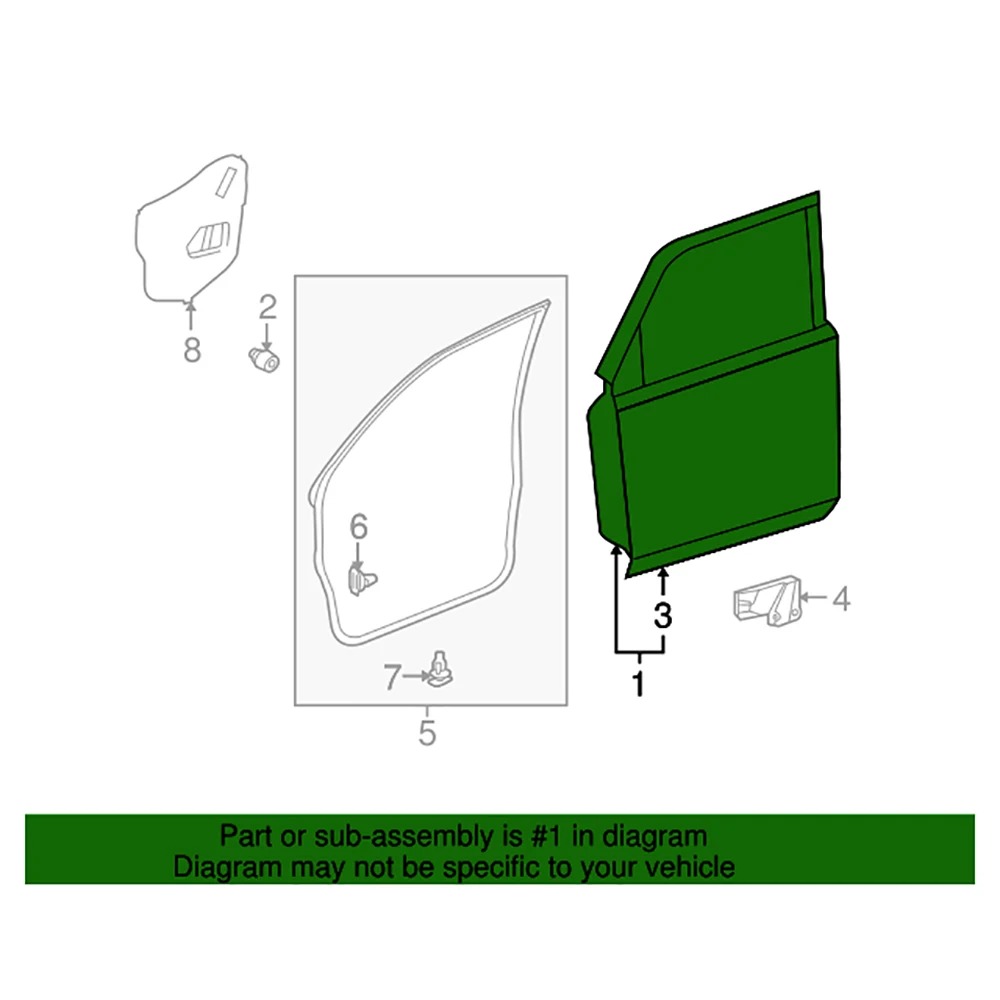 Hot Selling Replaced Steel Car Front Doors for  4Runner 2010-2023 67002-35632 67001-35732 6700235632 6700135732
